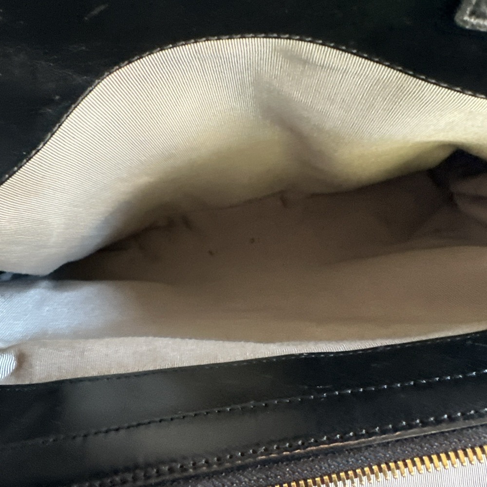 Z Spoke Zac Posen Black Leather Briefcase - Picture 12 of 15